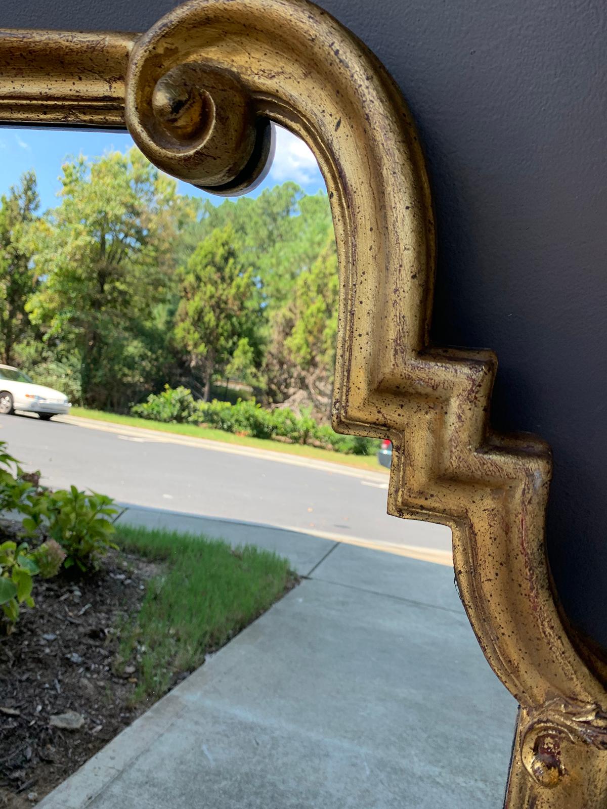 Italian Hollywood Regency Giltwood Mirror Attributed to La Barge, circa 1960s 3