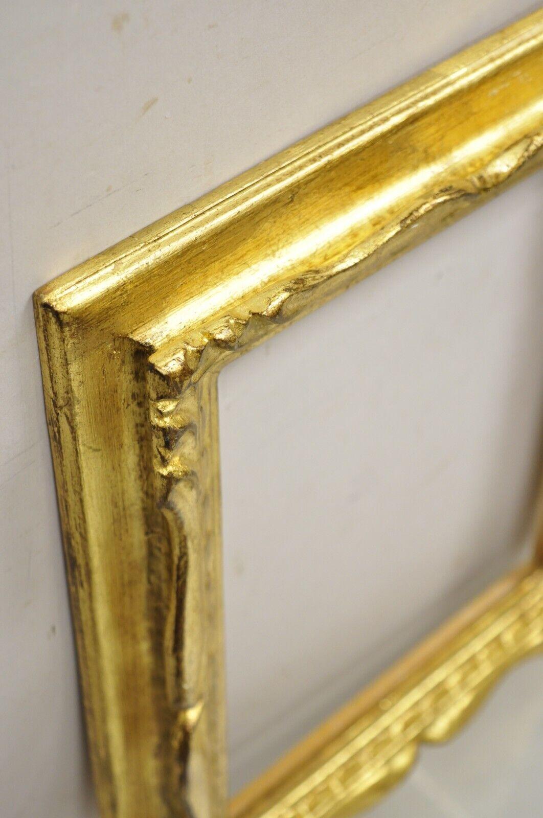 20th Century Italian Hollywood Regency Gold Giltwood Art Picture Frame, Multiple For Sale