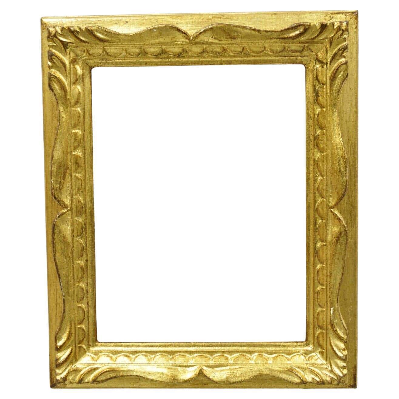 Cadre photo en bois doré orné pour 16x20 - France Cadre photo en bois doré orné pour 16x20 - France