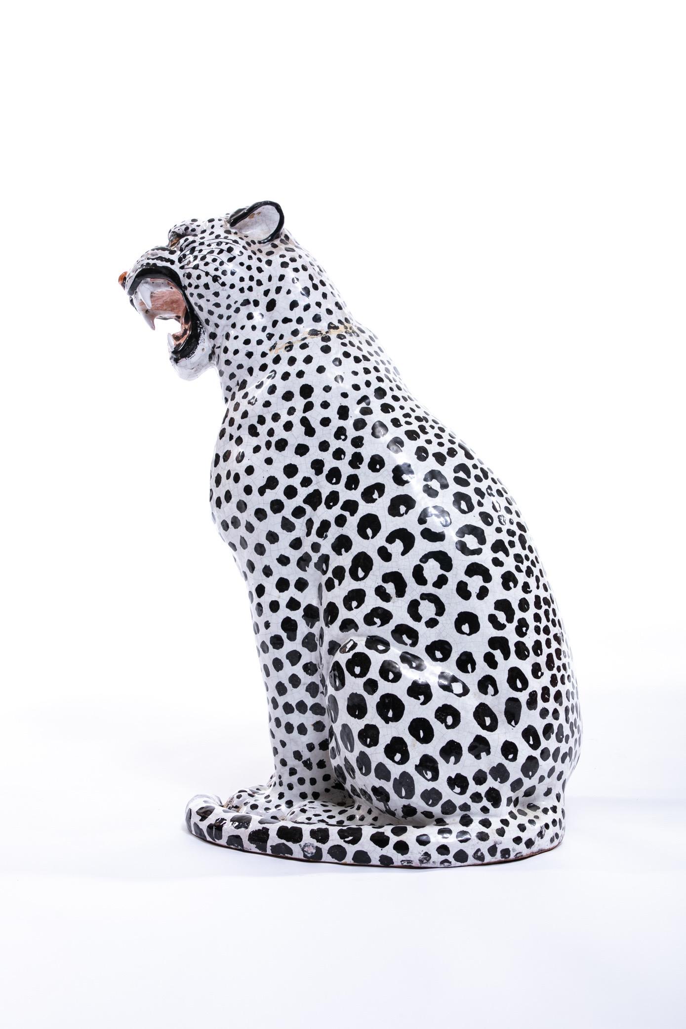 large leopard ornament