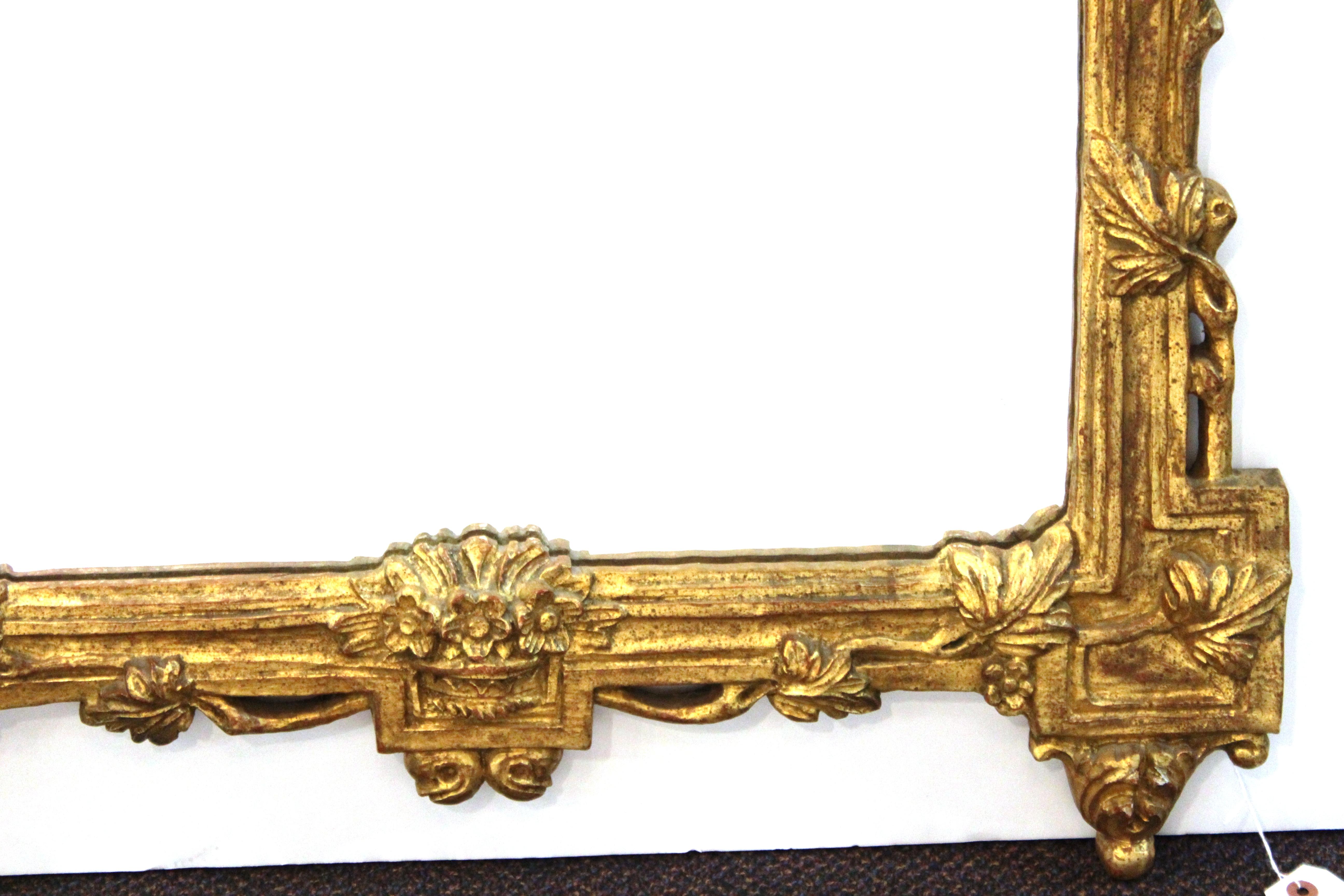 20th Century Italian Hollywood Regency Mirror With Neoclassical Revival Gilt Frame
