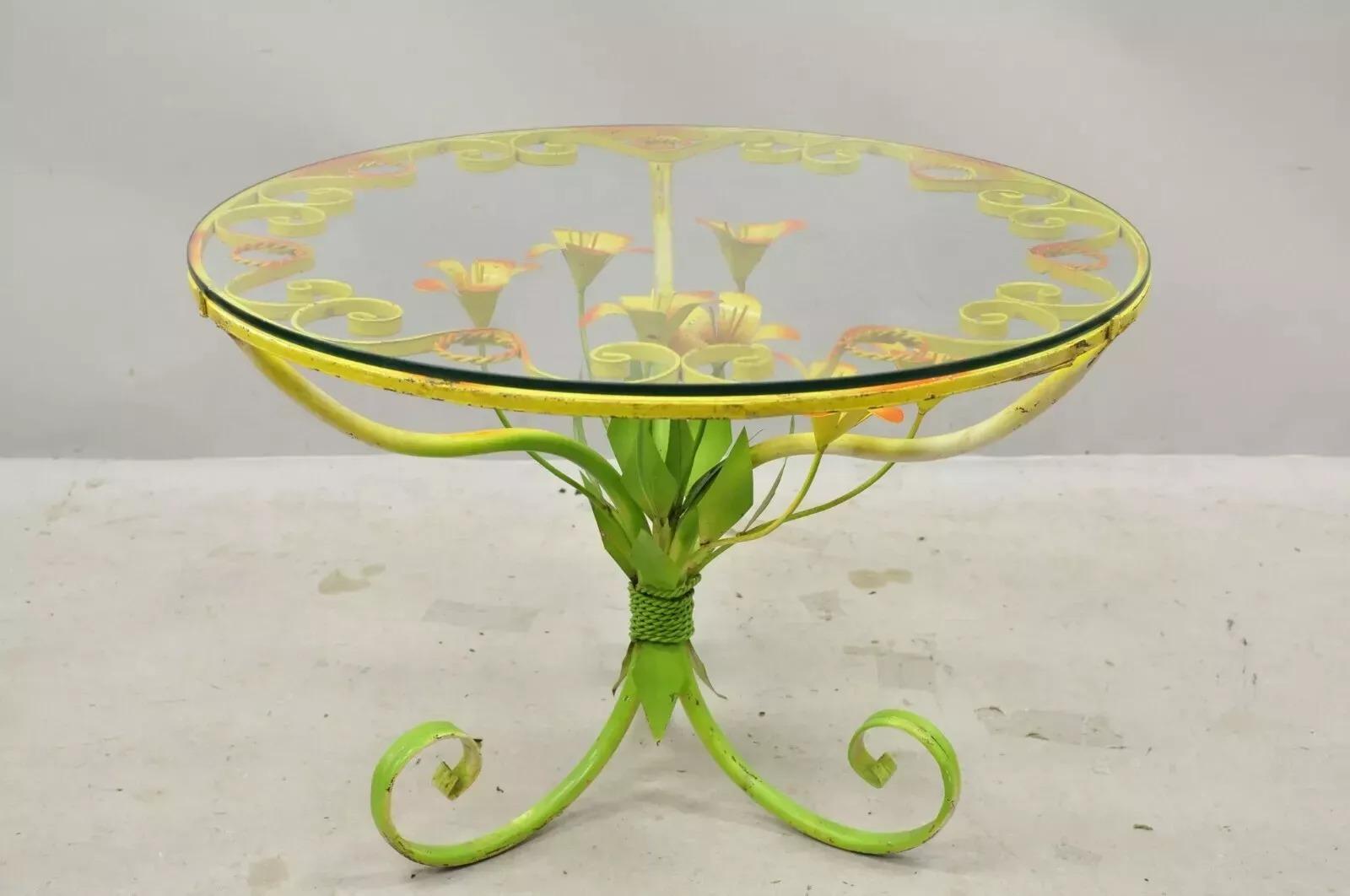Italienisch Hollywood Regency Orange Gelb 25