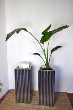Italian Hollywood Regency Pots, 1970, Set of 2
