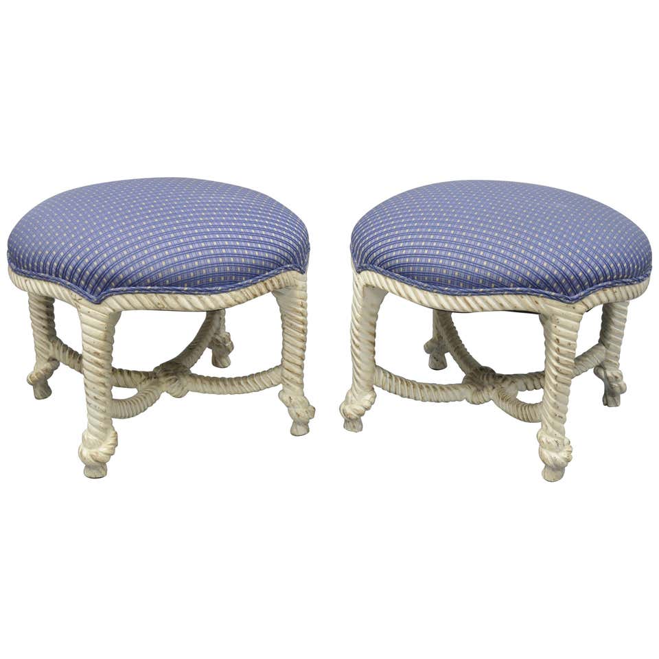 French Napoleon III Rope Stool For Sale at 1stDibs
