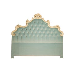 Italian Hollywood Regency Upholstered Headboard