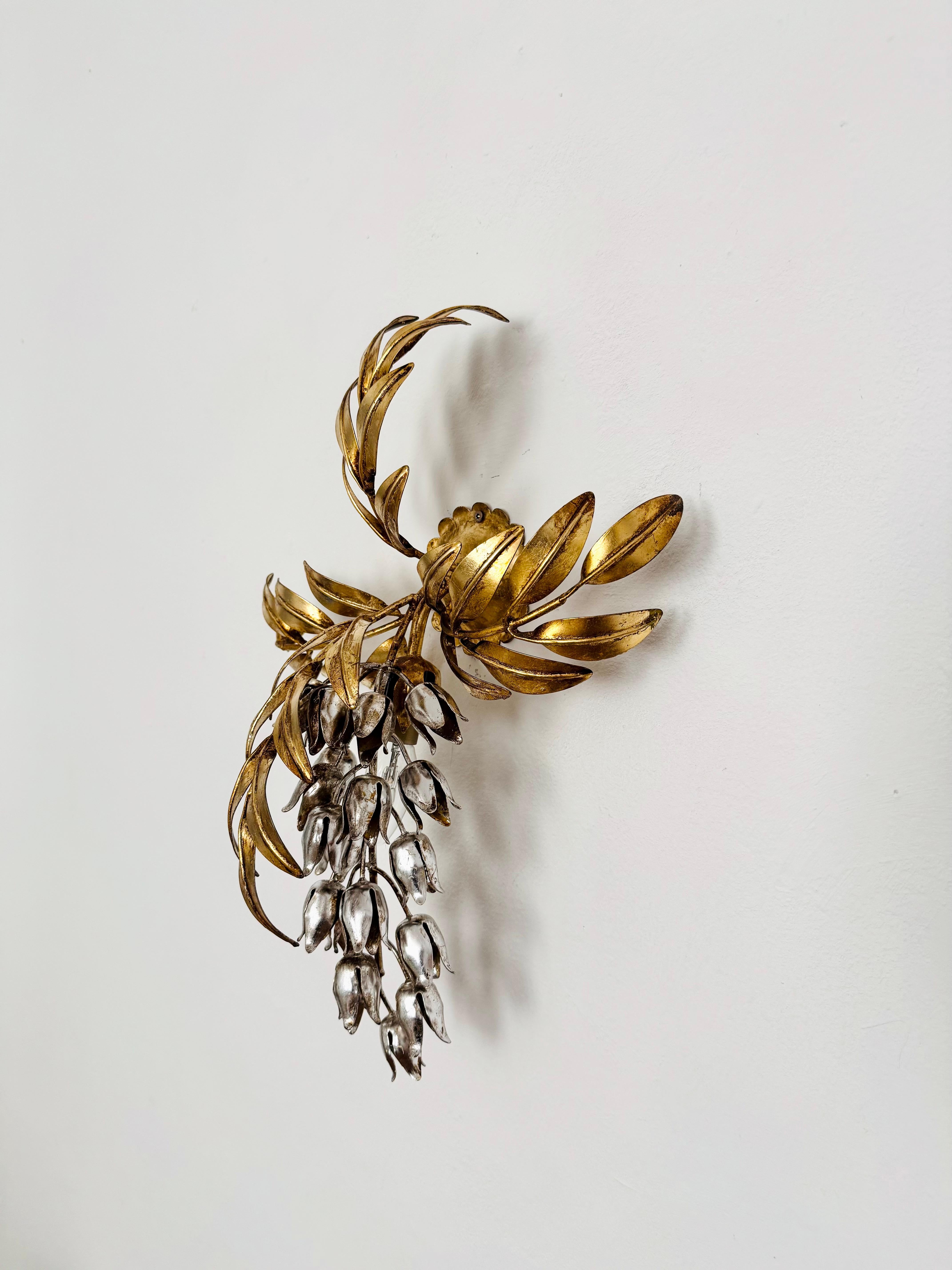 Late 20th Century Italian Hollywood Regency Wall Lamp by Hans Kögl For Sale