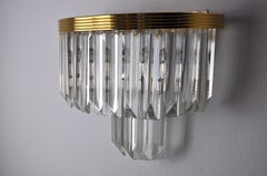 Italian Hollywood Regency Wall Light from Venini, 1970