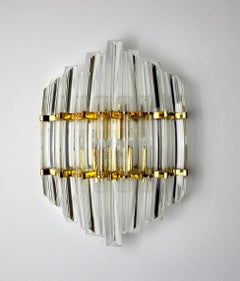 Italian Hollywood Regency Wall Light from Venini, 1970's
