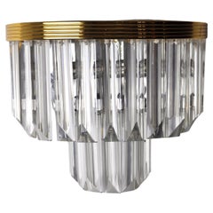 Lampada da parete italiana Hollywood Regency di Venini, 1970