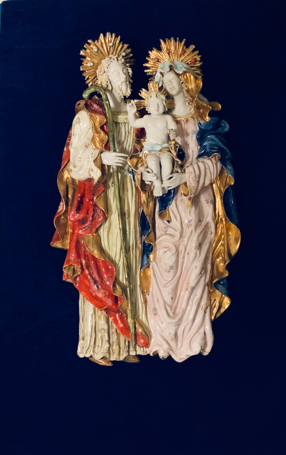 Italian Holy Family Terracotta Plaque 4