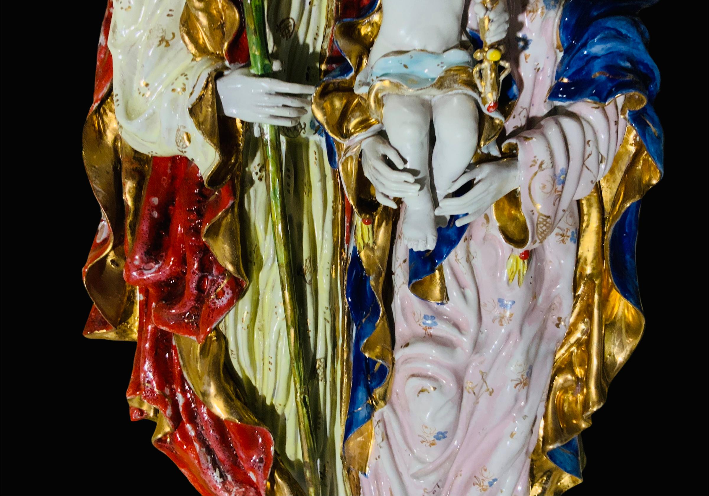 Renaissance Italian Holy Family Terracotta Plaque