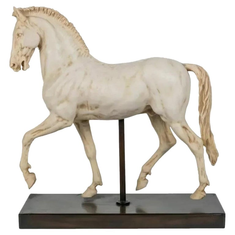 Italian Horse Sculpture 20th Century Plaster at 1stDibs