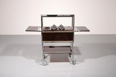 Italian Ice Cream /Bar Car of Chrome and Faux Tortoise