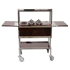 Italian Ice Cream /Bar Car of Chrome and Faux Tortoise