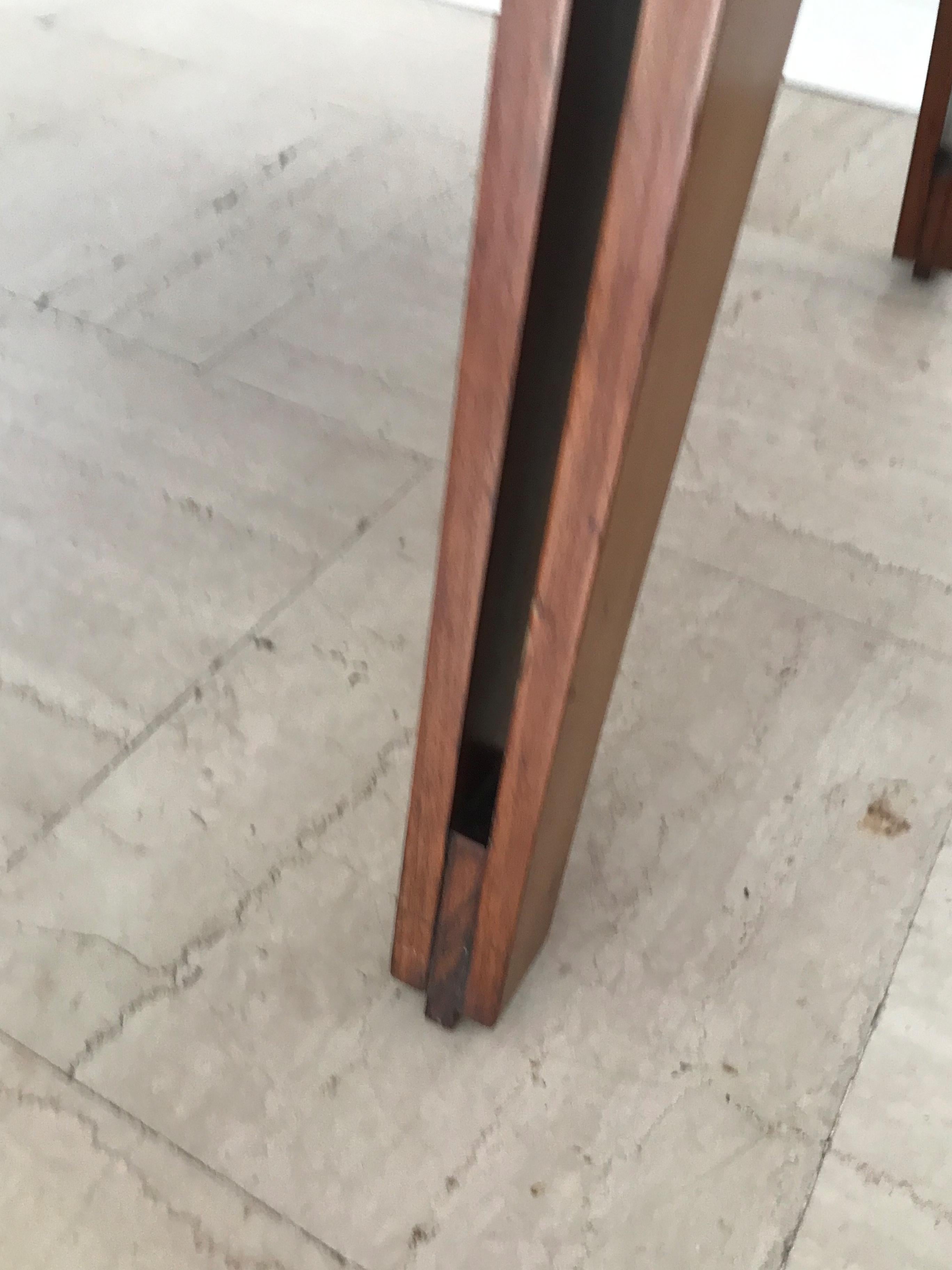 Italian Ico Parisi Midcentury Dark Wood Desk 