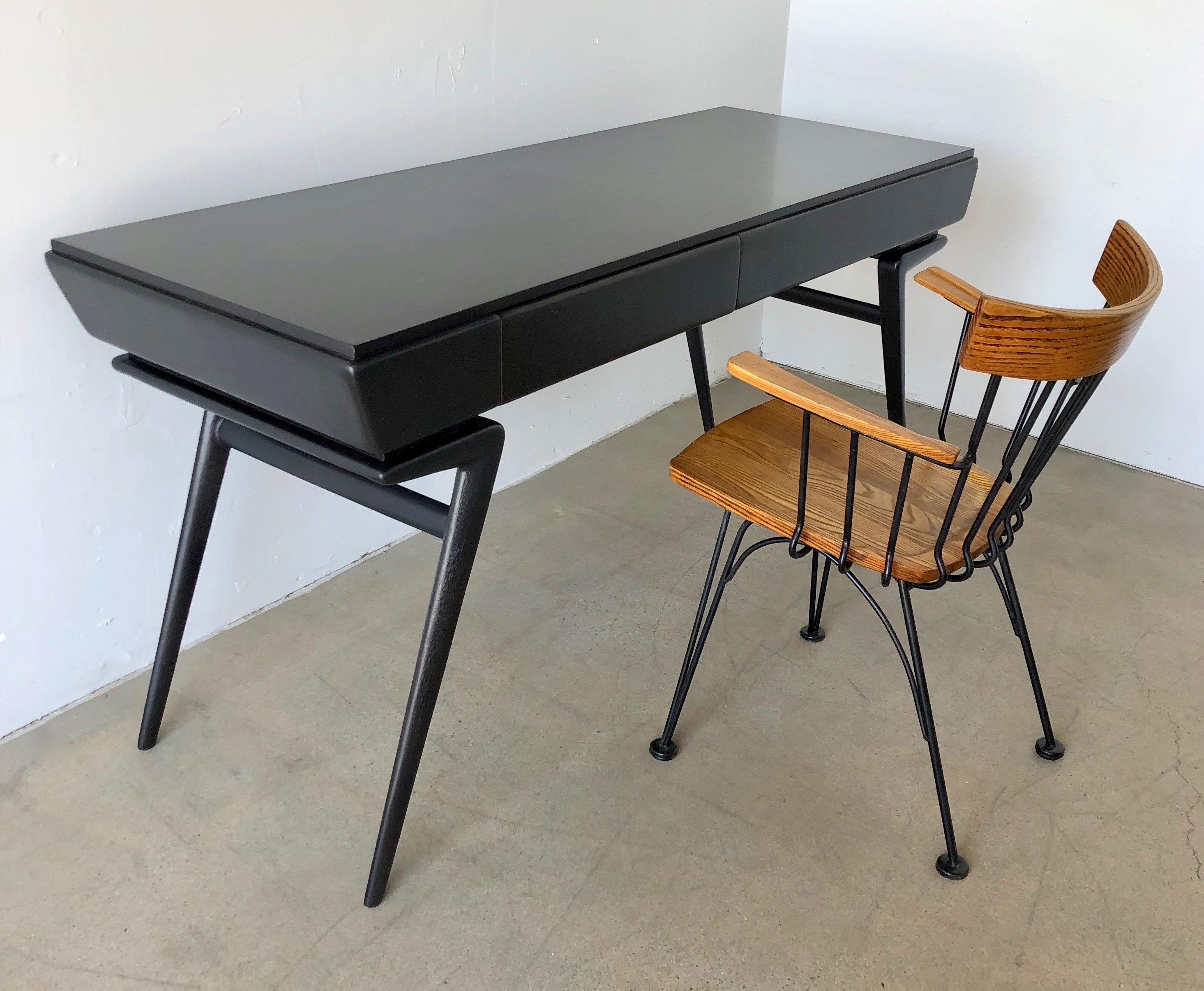 Italian Ico Parisi Style Ebonized Desk 8