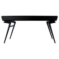Italian Ico Parisi Style Ebonized Desk