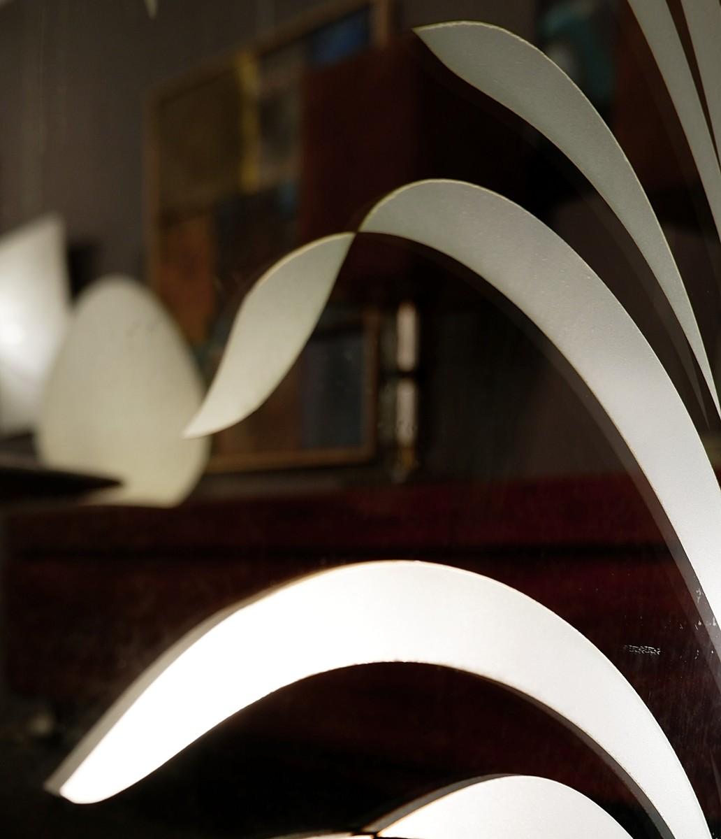 Italian Illuminated Coat Rack Mirror - 1960s For Sale 2