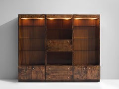 Italian Illuminated Goatskin Cabinet, 1940s