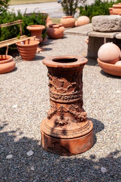 Italian Impruneta Terracotta Pedestal