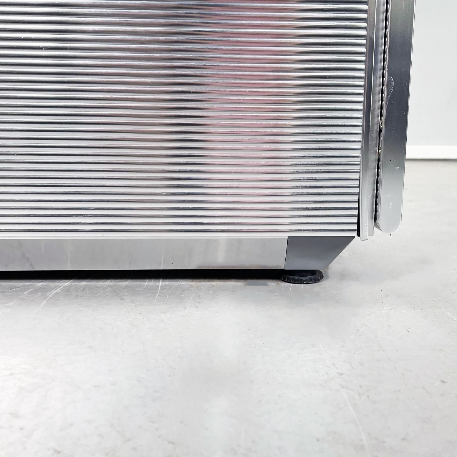 Italian Industrial Aluminium Sideboard Velasca by Cozza Mascheroni Ycami, 1990s 8
