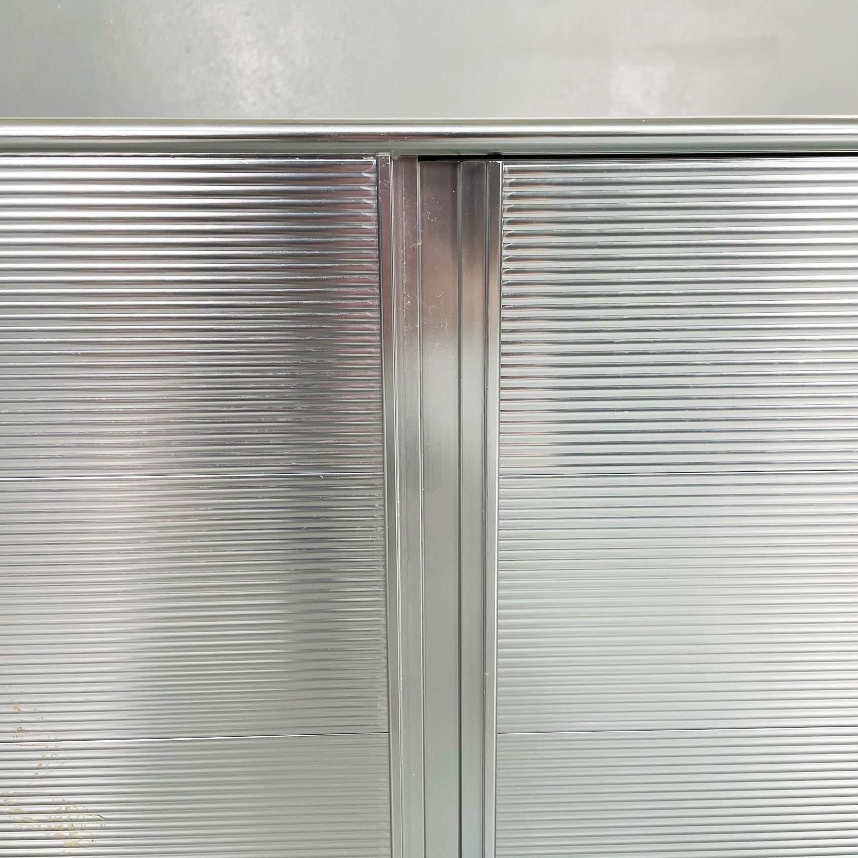 Italian Industrial Aluminium Sideboard Velasca by Cozza Mascheroni Ycami, 1990s 9