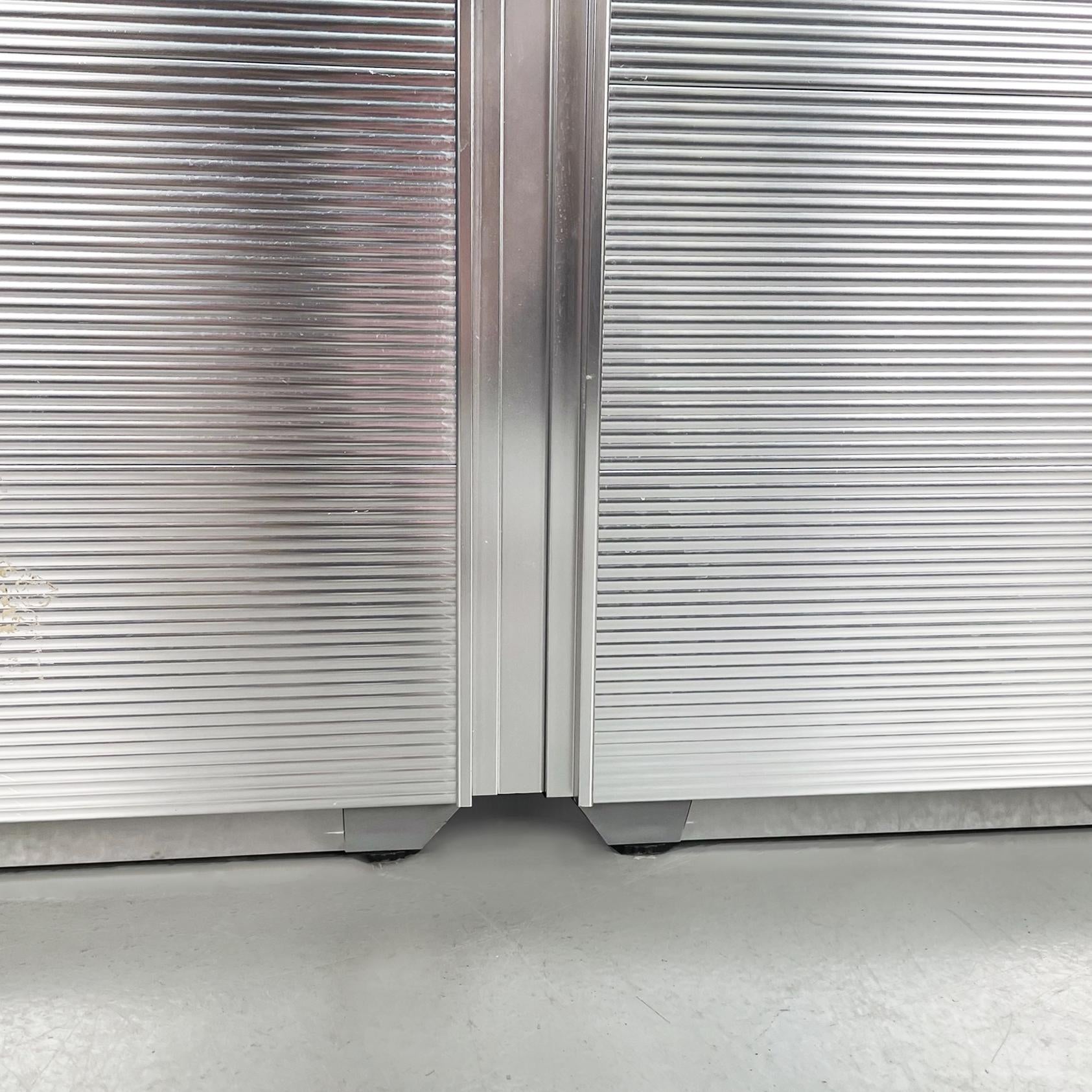 Italian Industrial Aluminium Sideboard Velasca by Cozza Mascheroni Ycami, 1990s 10