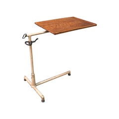 Italian Industrial Iron and Wood Folding Table, 1950s