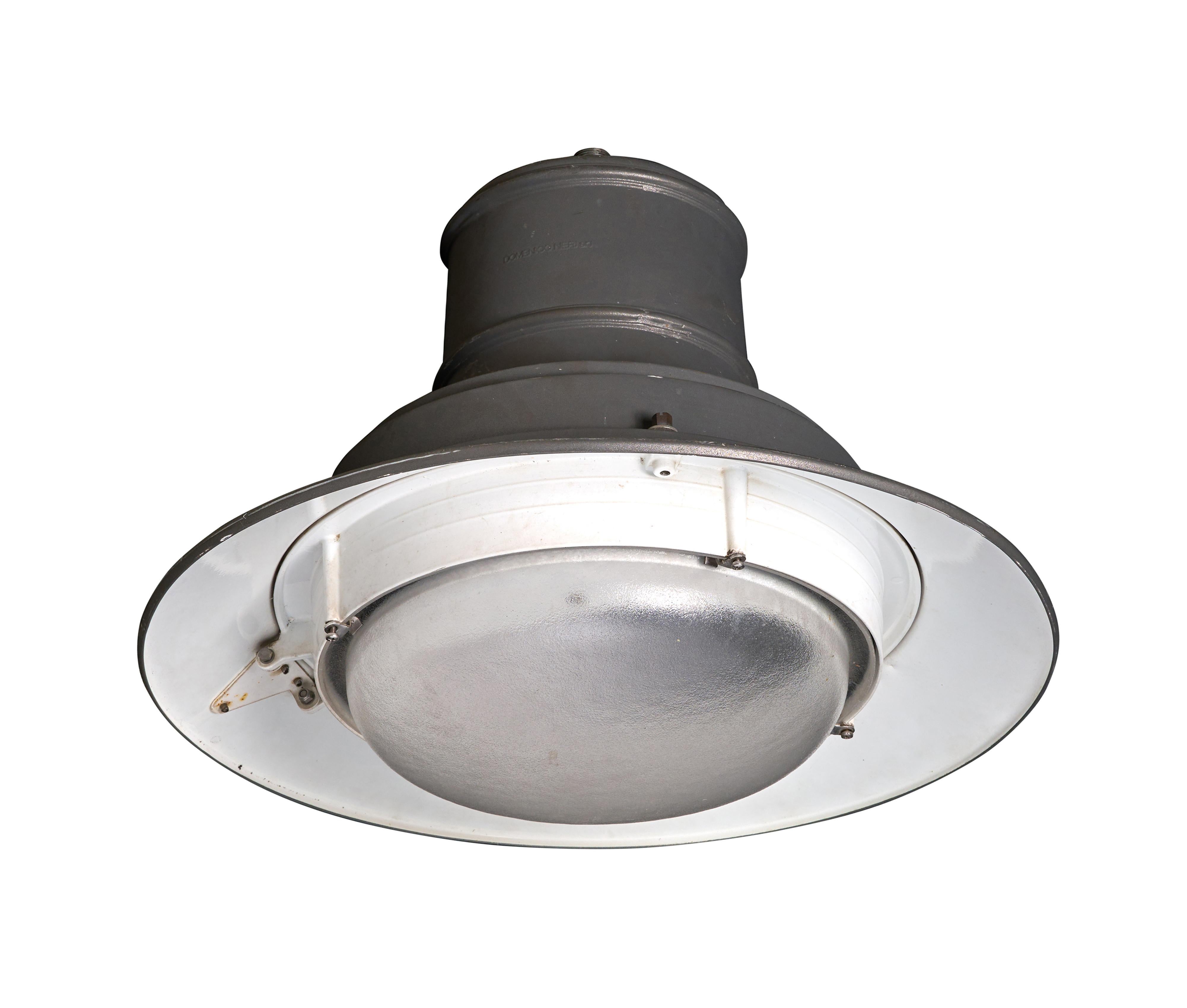 Italian industrial light fixture. Great condition. (multiples available)
