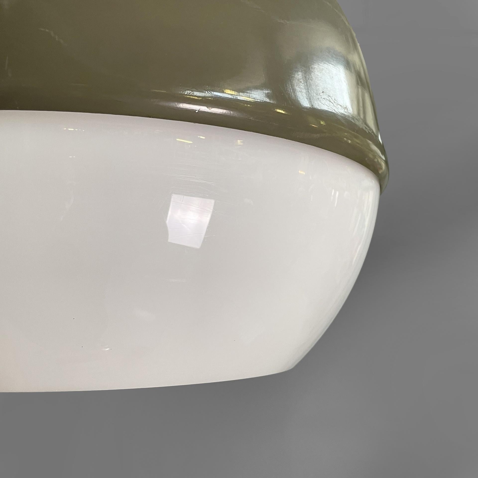 Lampadario industriale italiano in metallo Genova 4053 di Torlasco per Greco, anni '60 in vendita 4