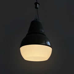 Lustre industriel italien en métal Genova 4053 par Torlasco pour Greco, années 1960