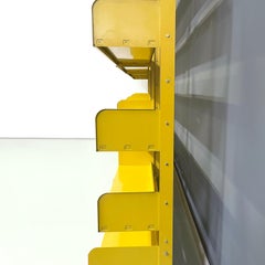Italian industrial modern Yellow modular bookcase Congress by Lips Vago, 1970s