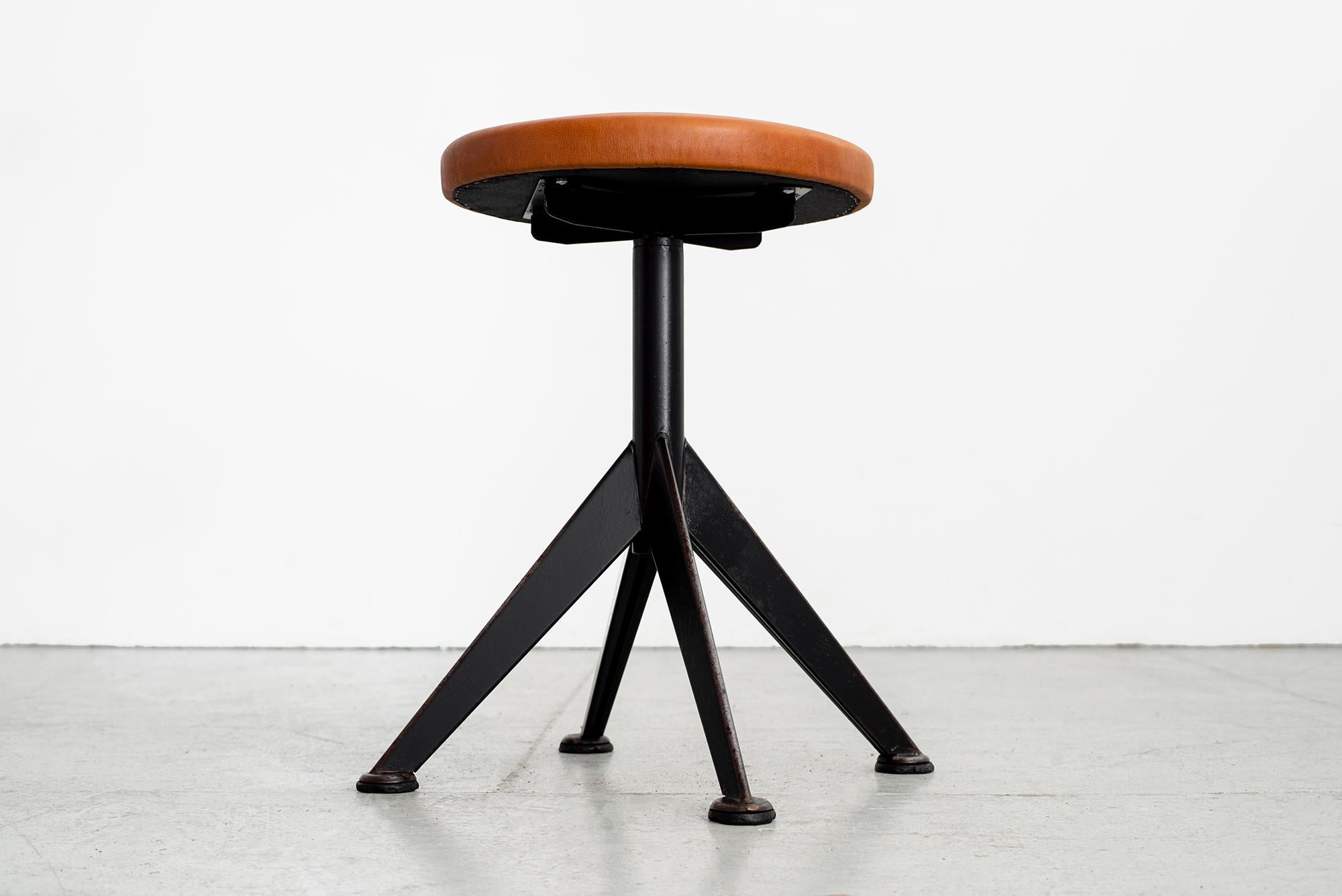 Italian Industrial Stool In Good Condition For Sale In Beverly Hills, CA