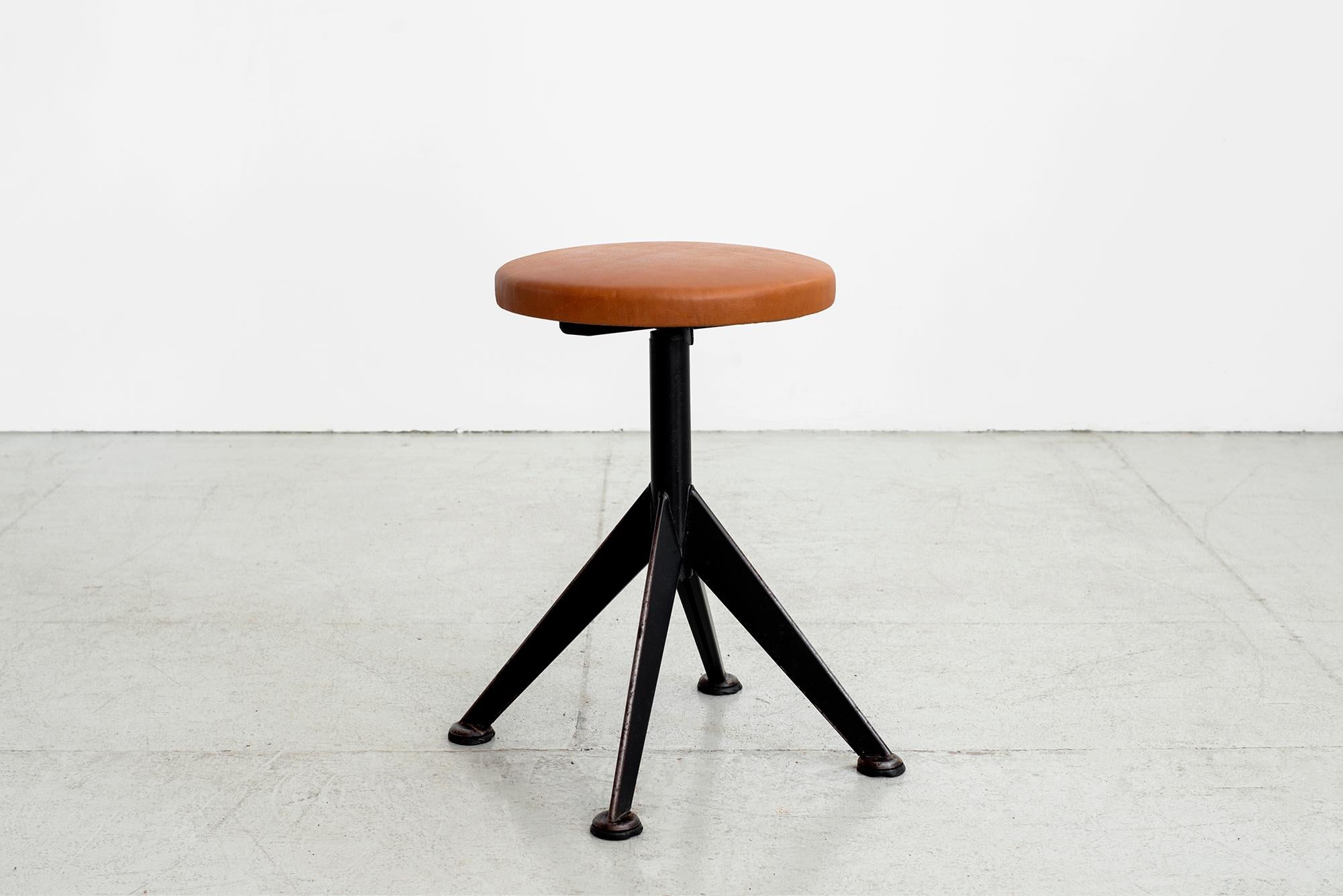 Mid-20th Century Italian Industrial Stool For Sale