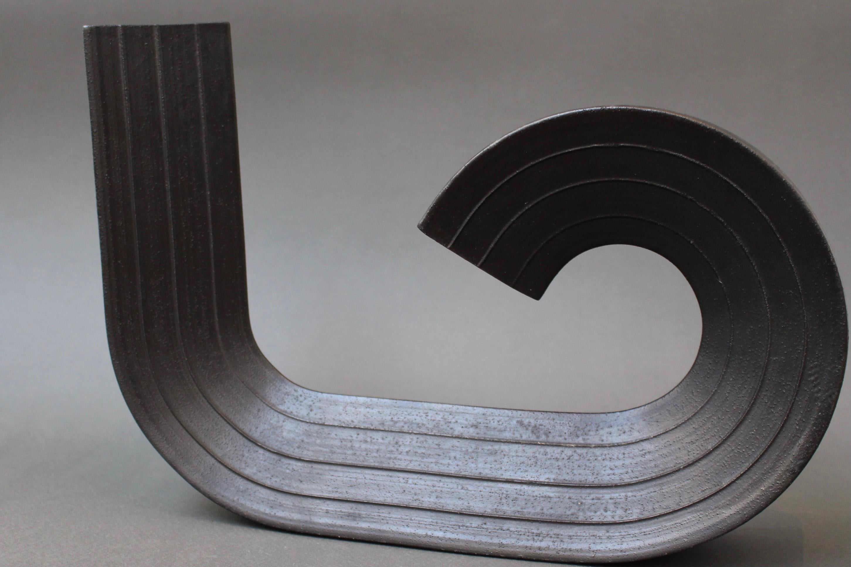 Jarrón / Escultura de cerámica italiana de estilo industrial de Alessio Tasca '1986 en venta 3