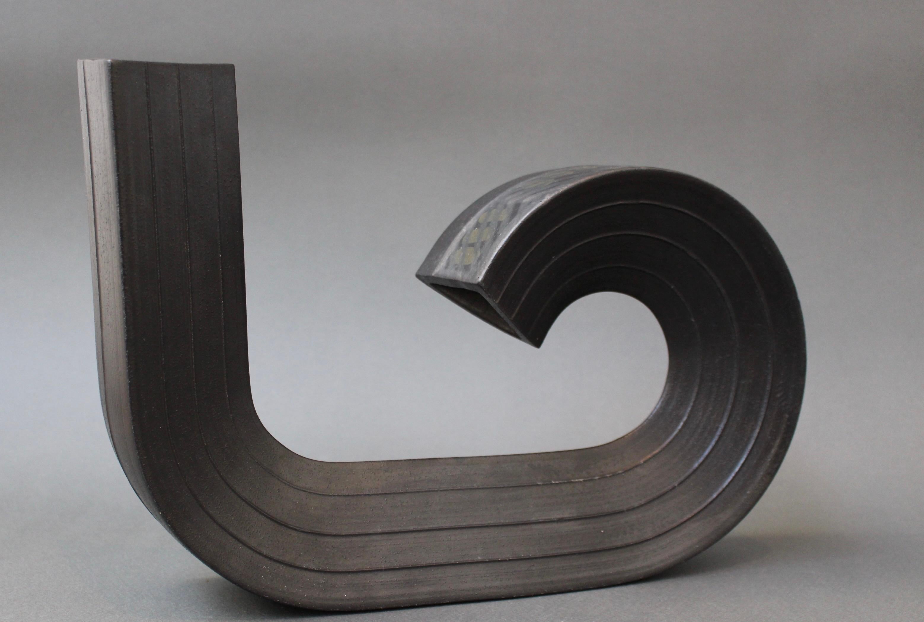 Jarrón / Escultura de cerámica italiana de estilo industrial de Alessio Tasca '1986 en venta 4