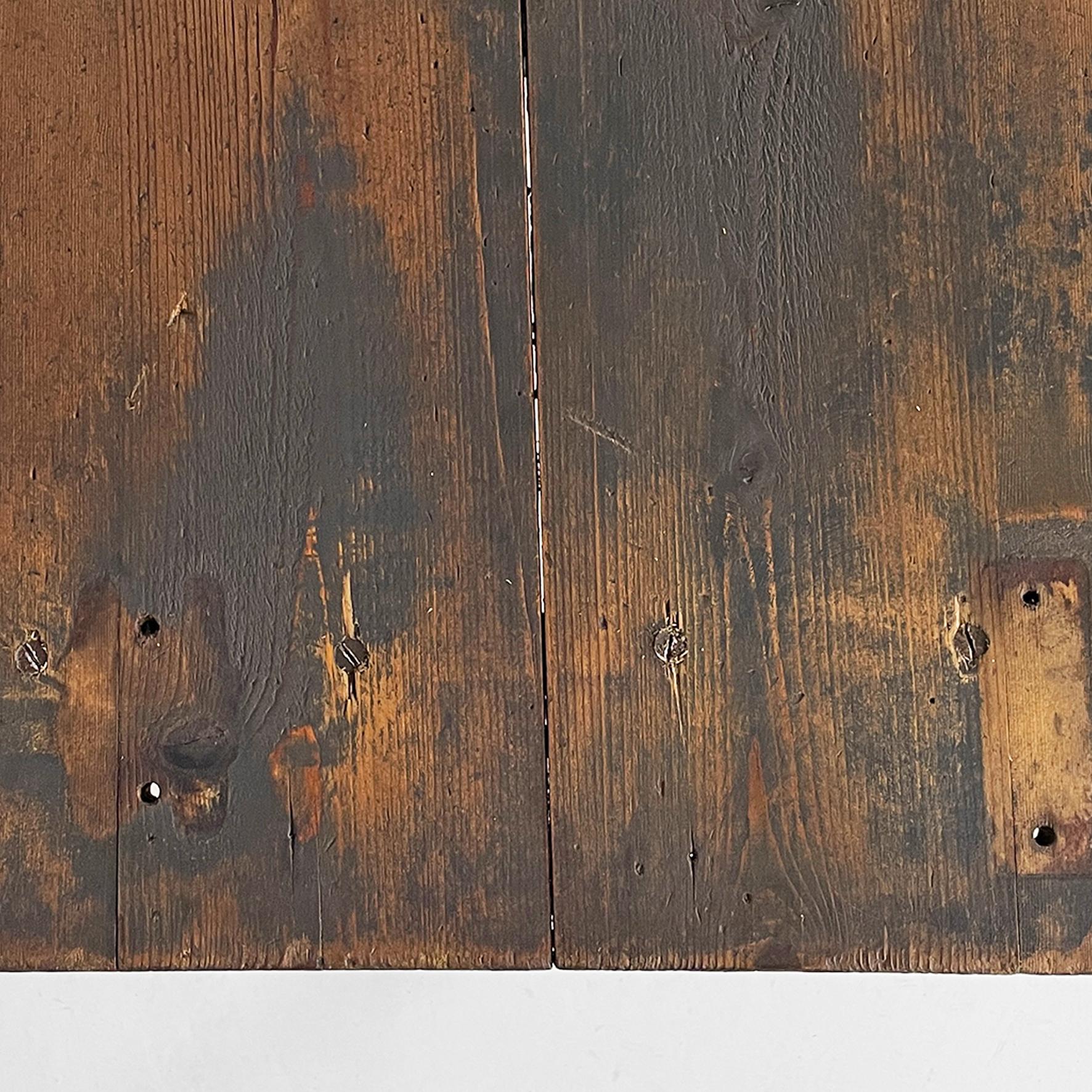 Console industrielle italienne en bois et en fonte, années 1800 en vente 4