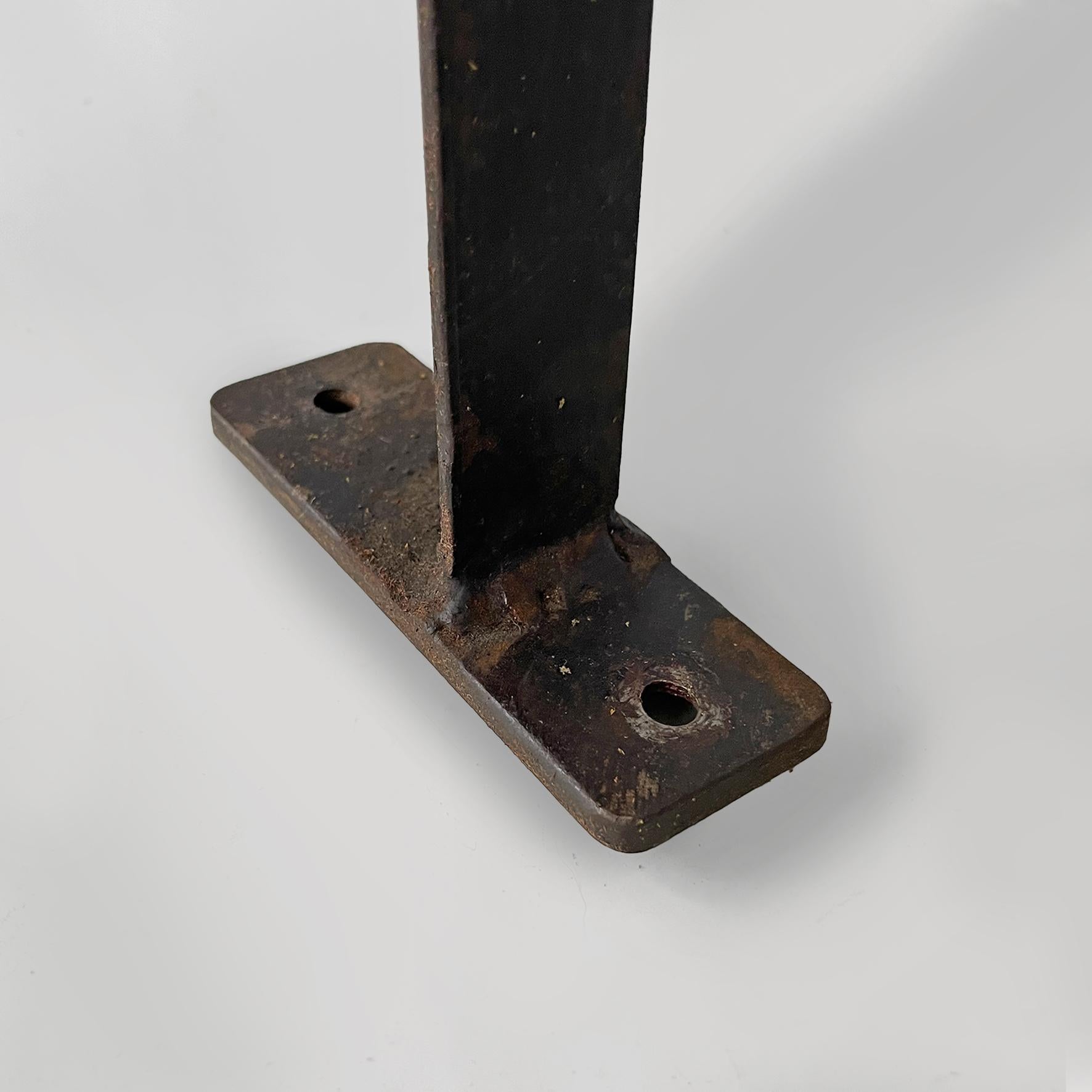 Console industrielle italienne en bois et en fonte, années 1800 en vente 9