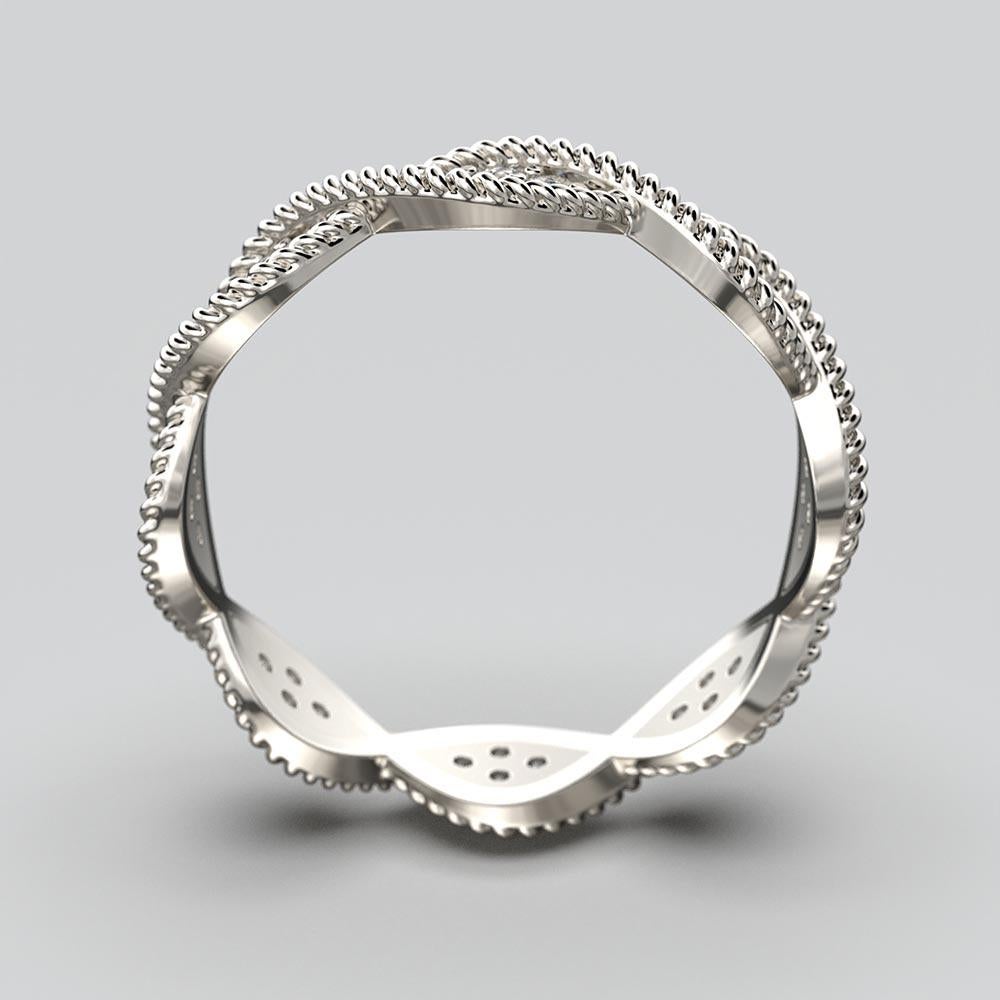 En vente :  Bracelet italien Infinity en or 18 carats fabriqué en Italie par Oltremare Gioielli 8