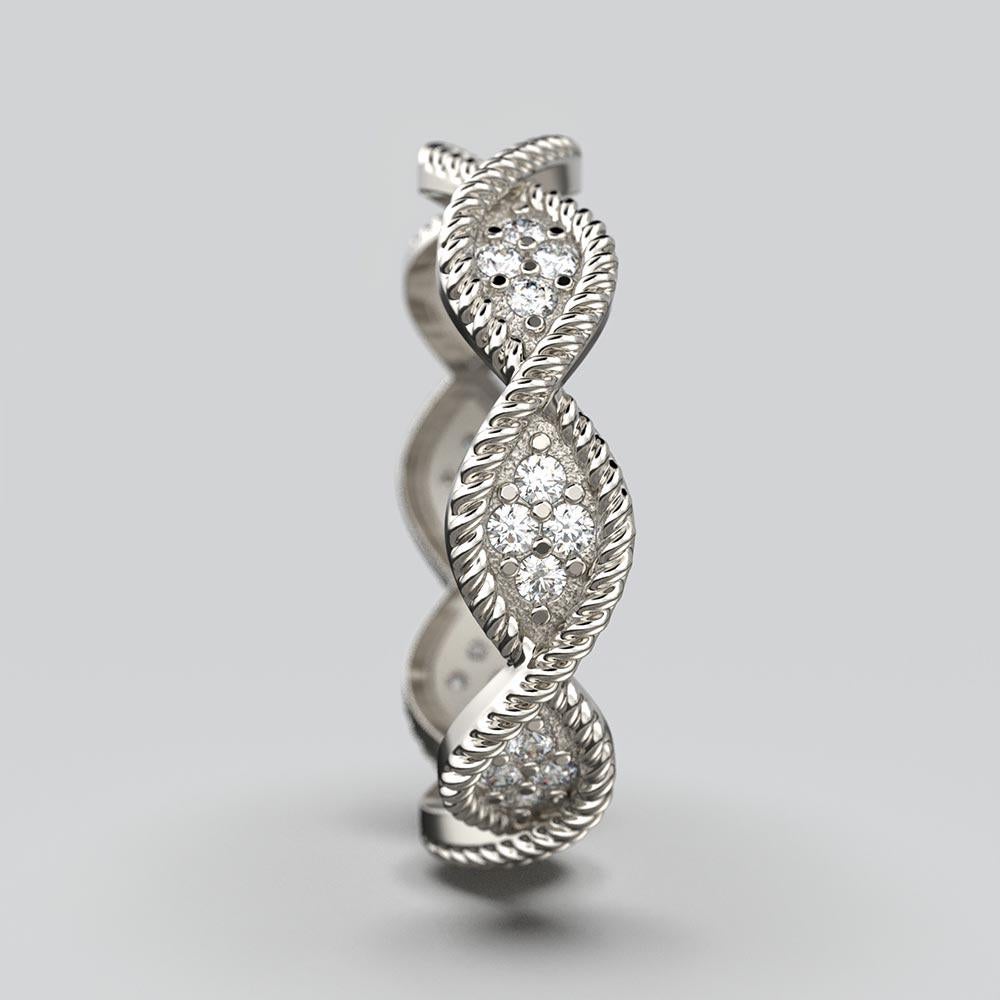 En vente :  Bracelet italien Infinity en or 18 carats fabriqué en Italie par Oltremare Gioielli 9