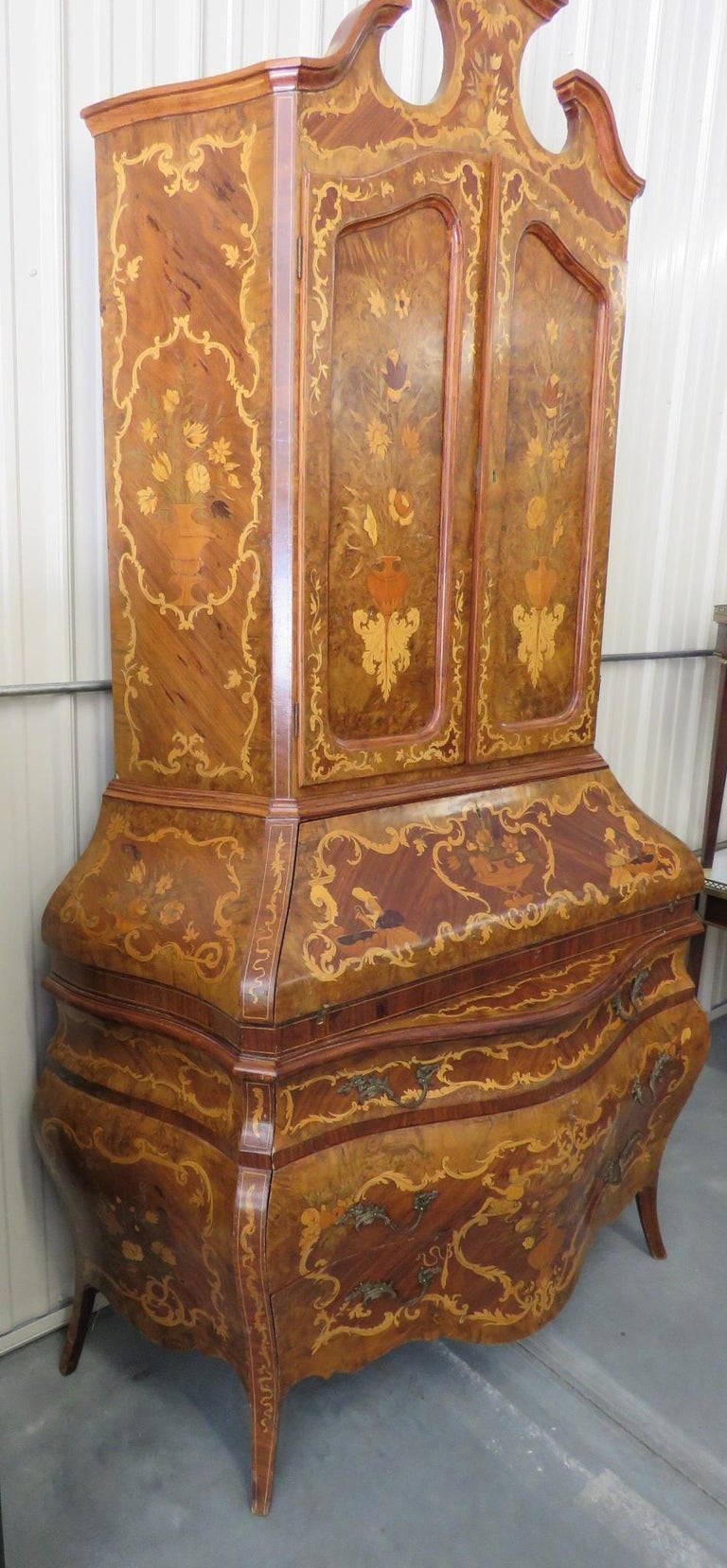Italian Inlaid Bombay Secretary Desk For Sale At 1stdibs