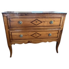 Italian Inlaid Cherry Commode / Chest of Drawers / Dresser, 19th Century