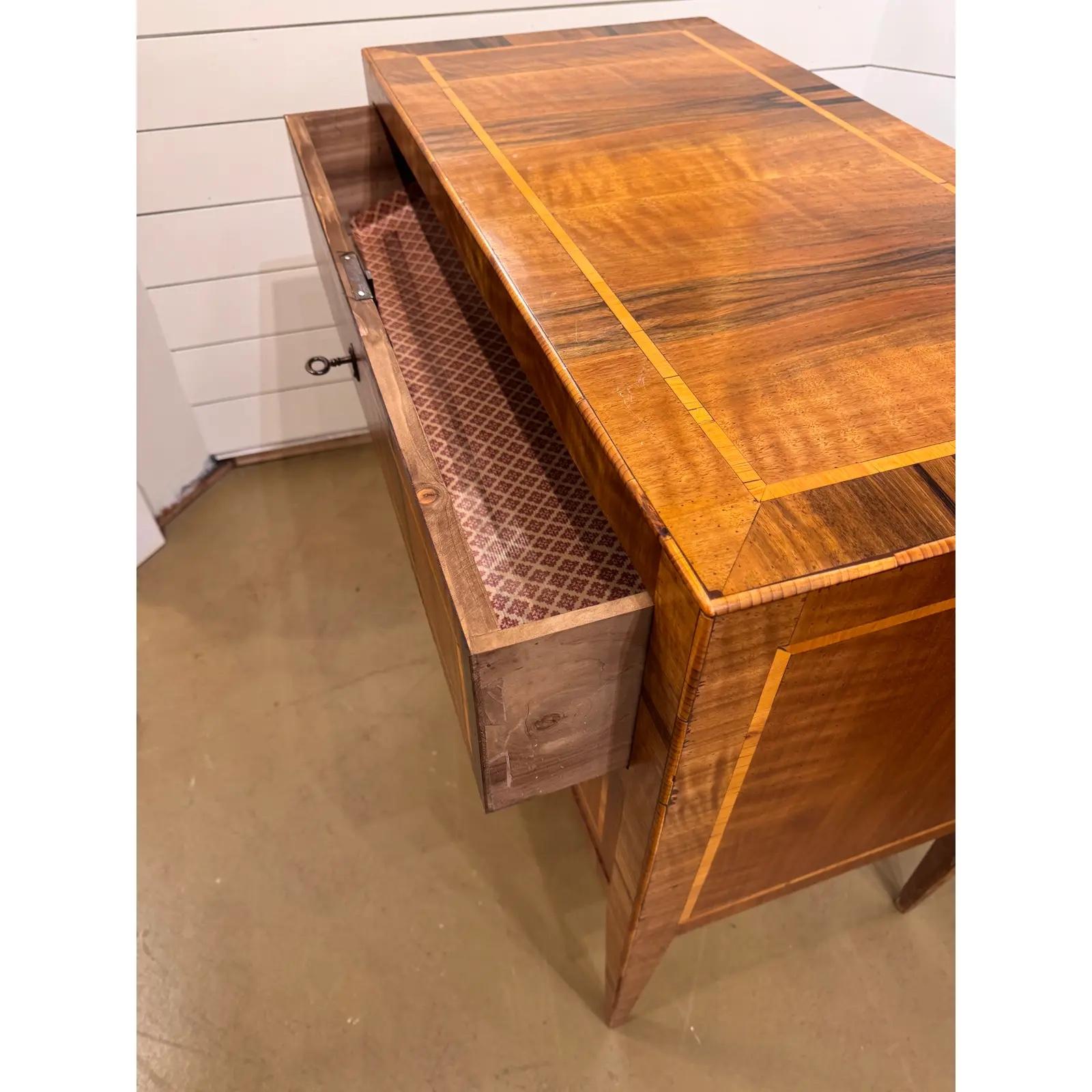 Wood Italian Inlaid Chest of Drawers For Sale