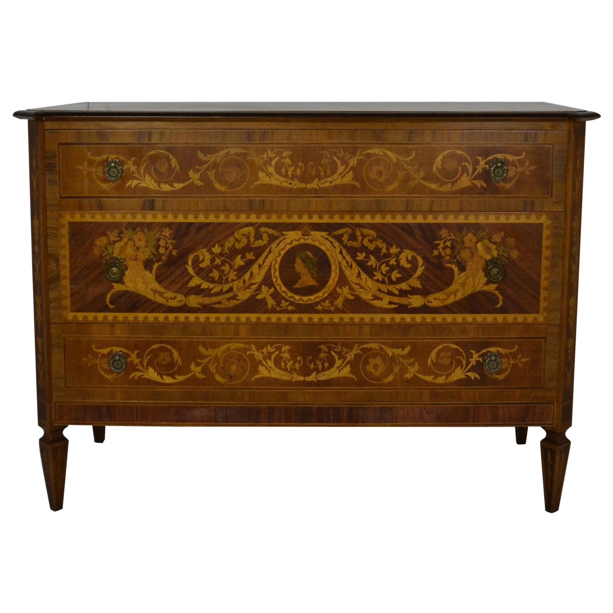 Italian Inlaid Chest of Drawers