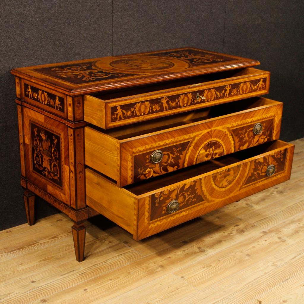 Italian Inlaid Dresser in Wood in Louis XVI Style from 20th Century 6