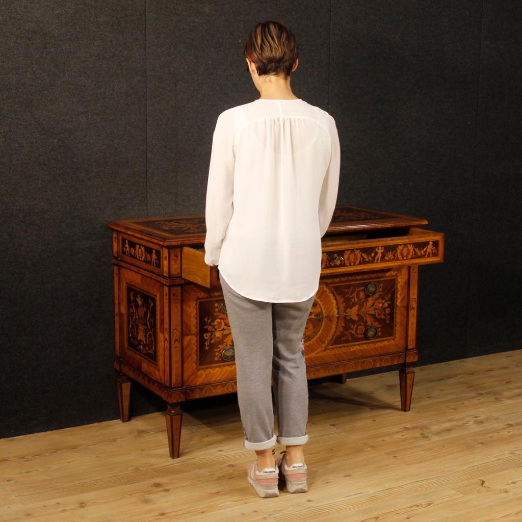 Italian Inlaid Dresser in Wood in Louis XVI Style from 20th Century 7