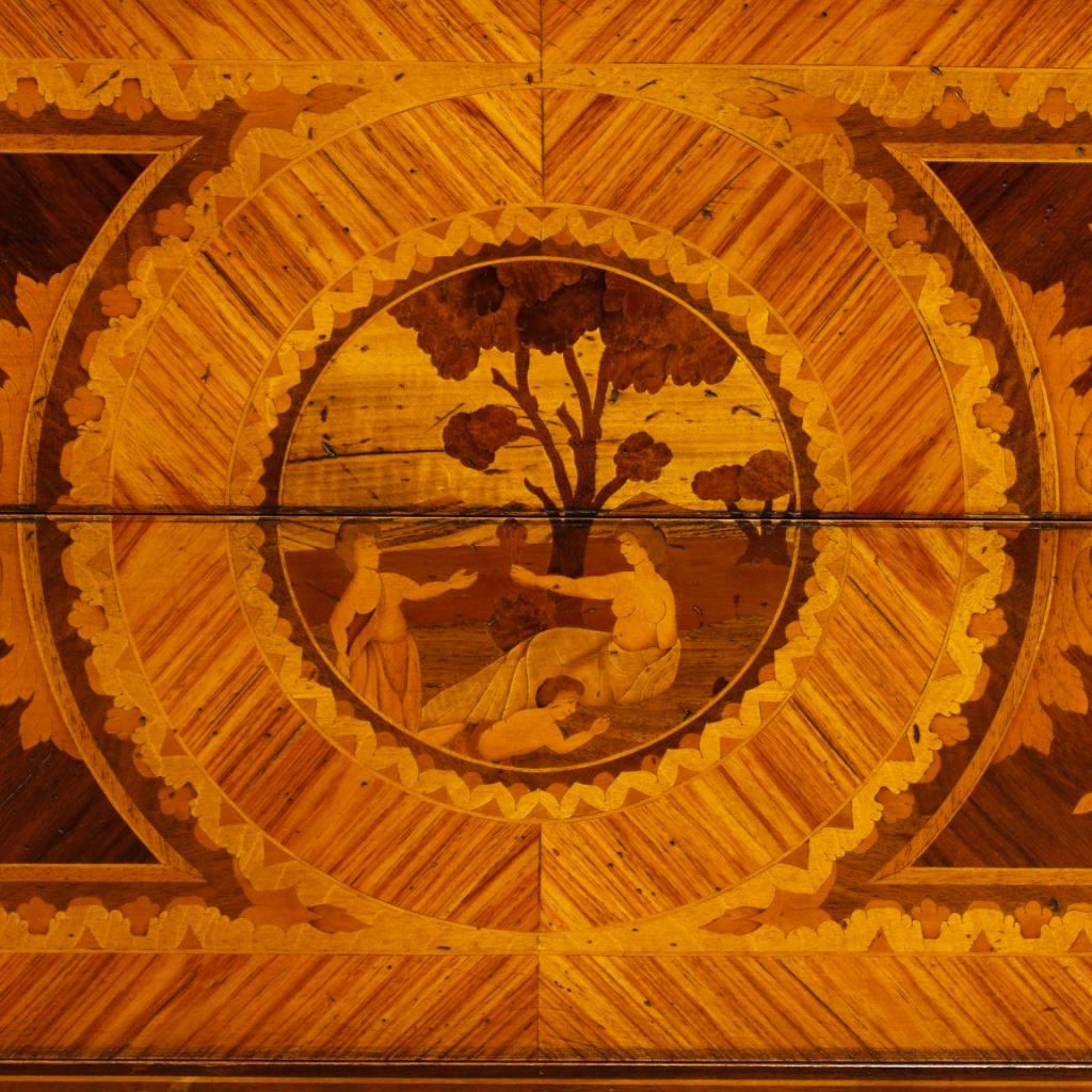 Inlay Italian Inlaid Dresser in Wood in Louis XVI Style from 20th Century