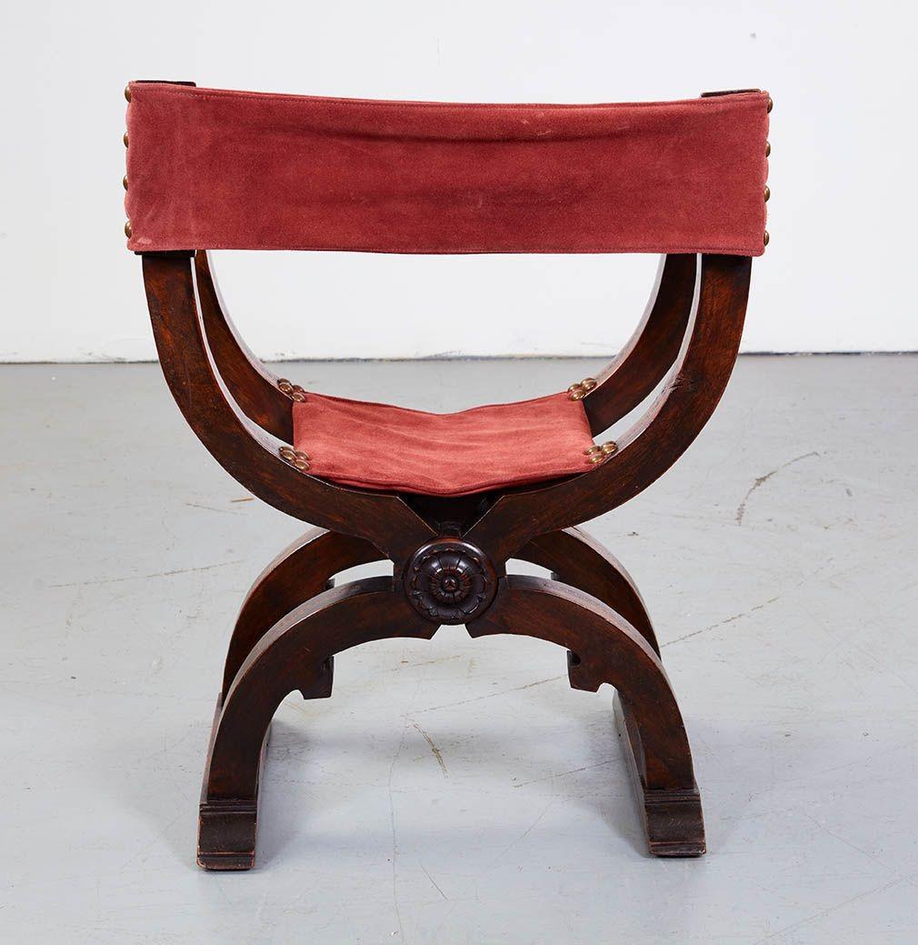 Italian Inlaid Folding Chair For Sale 4