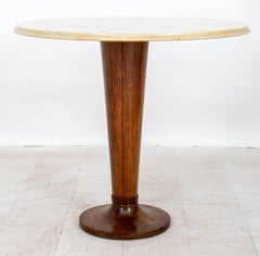 Italian Inlaid Marble Occasional Table, 1940s