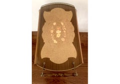 Italian Inlaid Marquetry Lacquered Drop Leave Bar Cart  With Pierced Gallery